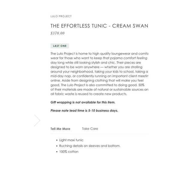 The Lulo Project Effortless Swan Print Tunic Maxi Dress - Picture 9 of 9